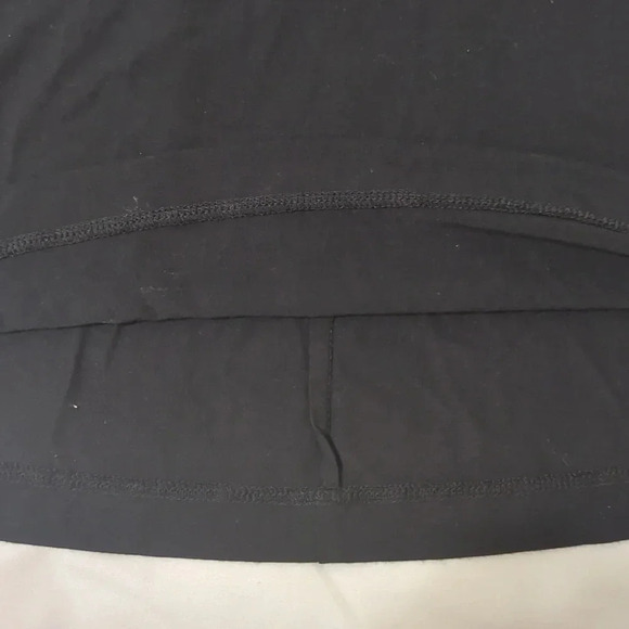 LOFT 3/4 Sleeve V-Neck Swing Dress, Color Black Size XSP - Picture 8 of 14